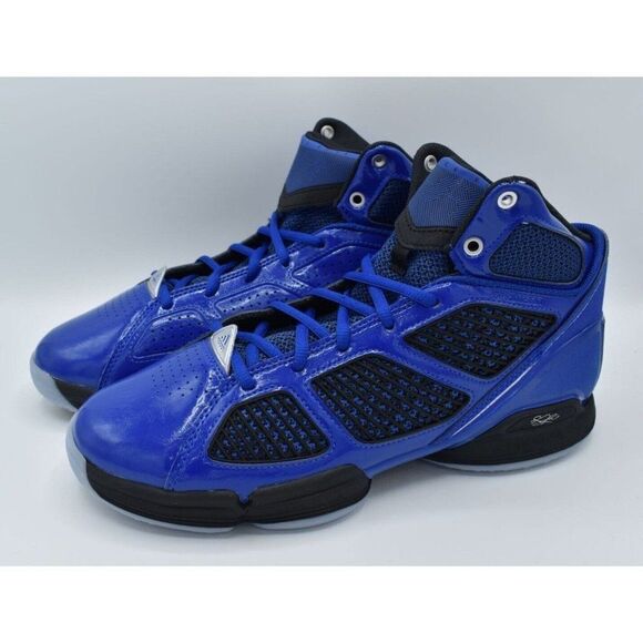 Adidas Mens Sz 11 AdiZero Rose 1.5 Restomod Royal Blue Black Basketball Sneakers main image 5